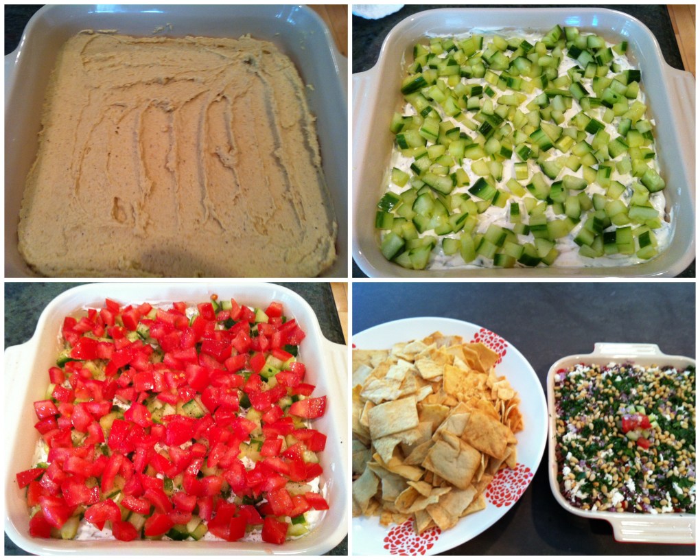 greek dip collage