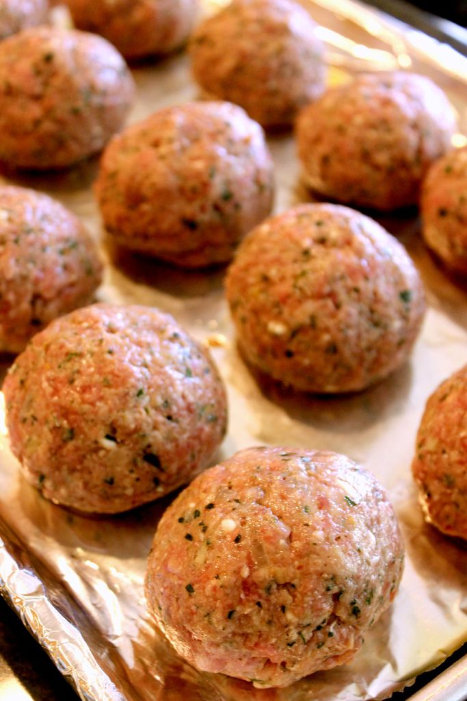 Raw meatballs