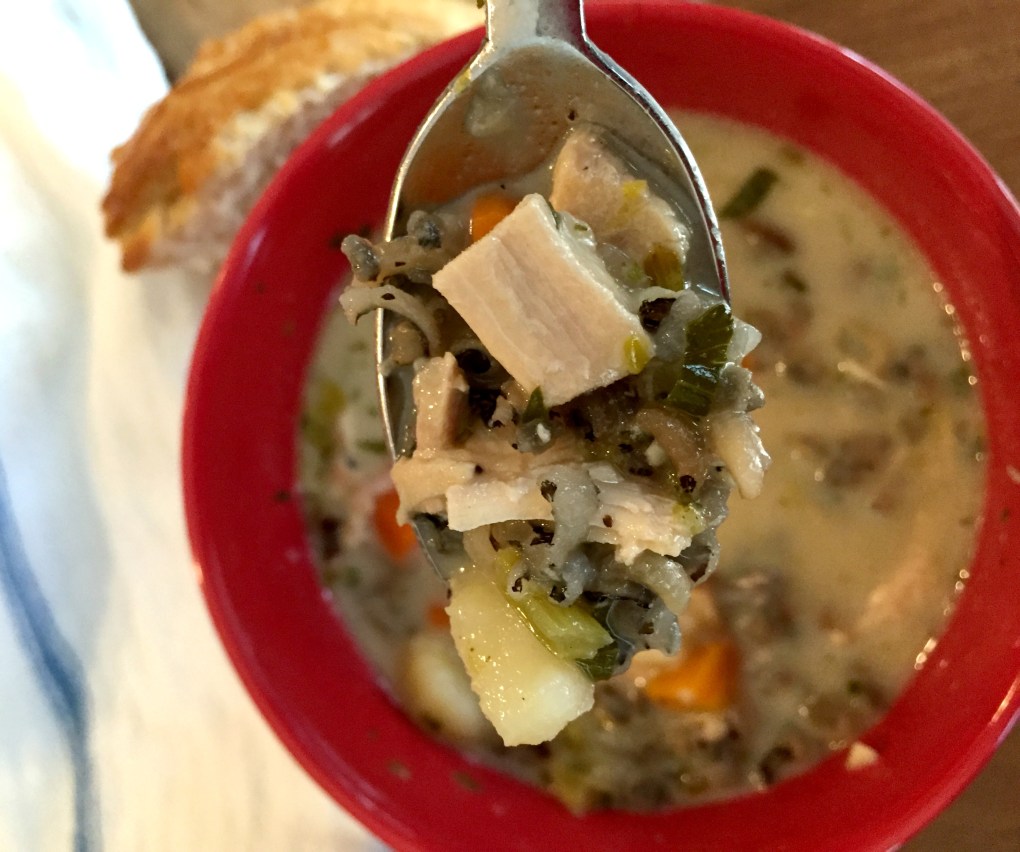 Chicken and wild rice soup 2